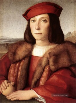 Junger Mann mit einem Apple Renaissance Meister Raphael Ölgemälde